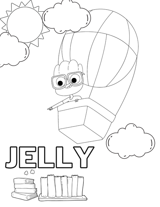 Free Download - Jelly Coloring Sheet (1 Quantity = Unlimited Downloads)